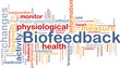 Biofeedback background concept