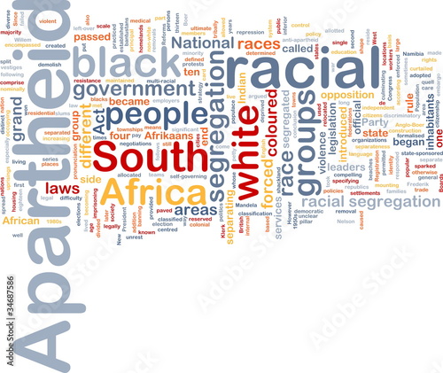 Illustration: Apartheid background concept Apartheid background concept