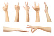 set of many hands concept