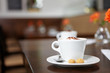 Foto: Cappuccino in einem Café Cappuccino in einem Café