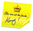 Haftnotiz - Bei uns ist der Kunde König