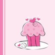 Cute Pink Cupcake