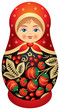 Matryoshka doll in Khokhloma style Matryoshka doll in Khokhloma style
