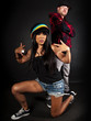Photo: hip hop dance partners posing hip hop dance partners posing