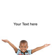 3 year old black or African American with copyspace 3 year old black or African American with copyspace