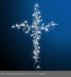 eps Vector image: metal plant Ivy CROSS Ⅰ