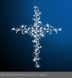 eps Vector image: metal plant Ivy CROSS Ⅱ