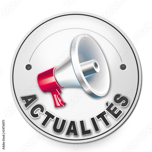 Illustration: Badge ACTUALITES Badge ACTUALITES