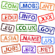 Domain Name Rubber Stamps