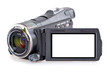 Camescope avec écran LCD vu de face