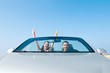 Foto: Mann und Frau im Cabrio Mann und Frau im Cabrio
