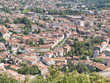 Mazamet, nice ville surrounded by deciduous forests, France