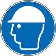 Gebotszeichen Schutzhelm Kopfschutz benutzen Zeichen