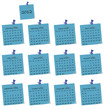 Vector: 2012 calendar on blue hand written memo pads 2012 calendar on blue hand written memo pads