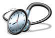 Vector: Medical time stethoscope concept Medical time stethoscope concept