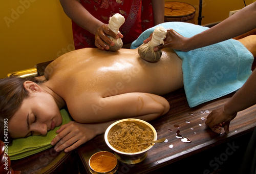 Photo: traditional indian ayurvedic oil massage traditional indian ayurvedic oil massage