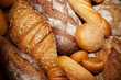 assortment of baked bread
