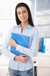 Cheerful office girl