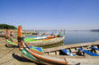 Coloured boats ,Amarapura, Burma