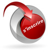 s'inscrire sur bouton web 3d poussoir