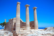 Ruins of ancient temple. Lindos. Rhodes island. Greece Ruins of ancient temple. Lindos. Rhodes island. Greece
