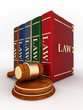 beautiful image of judicial attributes on a white background