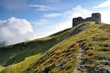 Old military base in Carpathian mountains Old military base in Carpathian mountains
