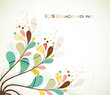 Splash of floral vector