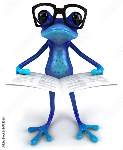 Illustration: Blue frog Blue frog