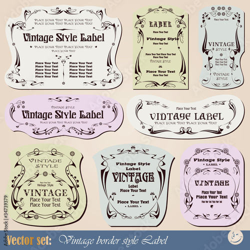 Vettoriale: Vintage style labels on different topics Vintage style labels on different topics