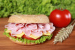 Bagel mir Schinken