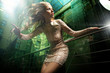 Fashion photo of beautiful blonde lady