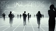 Business people, global communication.