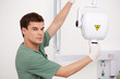 Photo: Dentist with X-ray Mchine Dentist with X-ray Mchine