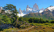 Foto: Wilderness with Mt Fitz Roy in Argentina, South America. Wilderness with Mt Fitz Roy in Argentina, South America.