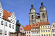 Wittenberg Marktplatz mit Kirche und Denkmal Wittenberg Marktplatz mit Kirche und Denkmal