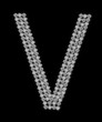 Vektor: Buchstabe V Diamant Buchstabe V Diamant