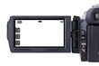 Photo: Camescope filmant sur fond blanc Camescope filmant sur fond blanc