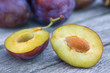 Blue plums