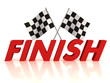 Illustration: finish flags finish flags
