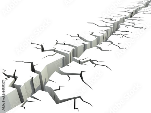 Illustration: ground crack ground crack