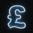 neon light font pound symbol neon light font pound symbol
