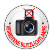 Verbotene blitzlichlampe