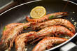 Prawns in a pan