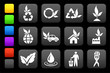greener environment icon collection