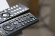 Tv Remote Controls Close Up