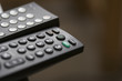 Tv Remote Controls Close Up