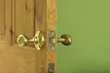 Open Interior Door With Brash Ironmongery