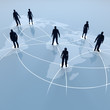 Global Player - Geschäftspartner und internationales Business
