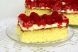 fruit cake with raspberries fruit cake with raspberries
